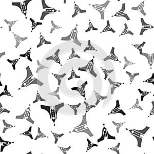 Black Albatross icon isolated seamless pattern on white background. Vector