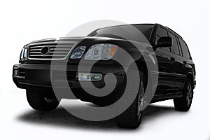 Black all terrain automobile