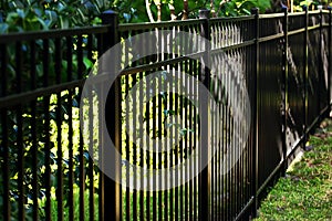 Black Aluminum Fence