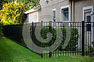 Black Aluminum Fence photo