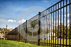 Black Aluminum Fence photo