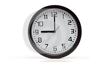 Black analog clock