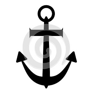Fun Black Anchor icon