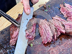 Black Angus beef - culinary show at Romanian Beef Master