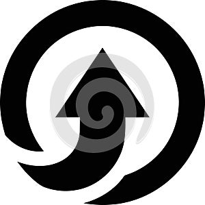 Upload Refresh Cycle Arrow Icon