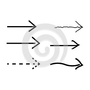 Arrows on white background ,arrows vector set,direction icon