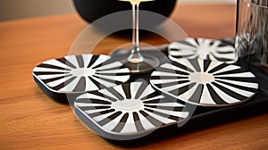 black atomic pattern