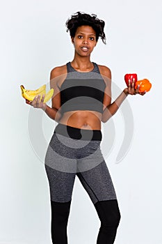 BLack attractive fitness woman, trained female body, Beautiful Sportive Woman Leggins Stock Images