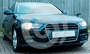 Black Audi A4 photo