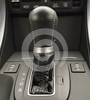 Black automatic car transmission
