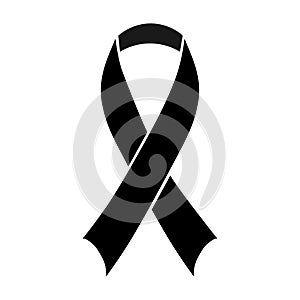 Black awareness ribbon