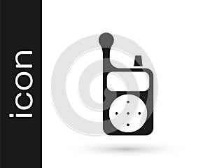 Black Baby Monitor Walkie Talkie icon isolated on white background. Vector