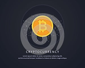 Black background for blockchain style