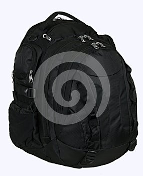 Black backpack photo