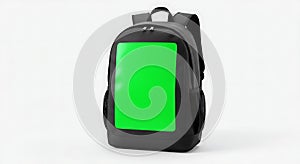 Black Backpack Mockup