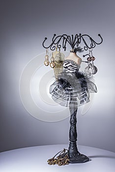 Black balerina jewelery stand