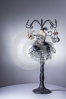 Black balerina jewelery stand