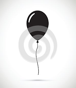 A black balloon