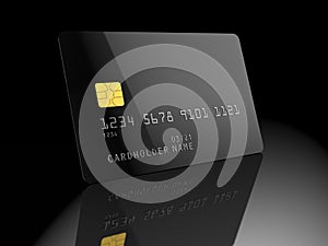 Black bank card