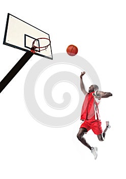 Black basketball player