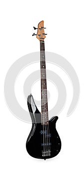 Black bass guitar