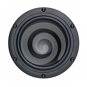 A black bass speaker membrane