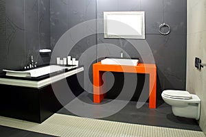 Black bathroom 2