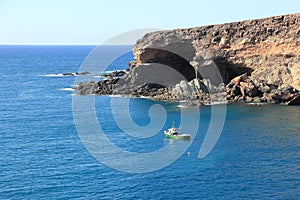 Black Bay (Caleta Negra). Ajuy, Fuerteventura, Canary Islands.