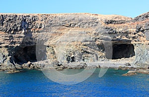 Black Bay (Caleta Negra). Ajuy, Fuerteventura, Canary Islands.