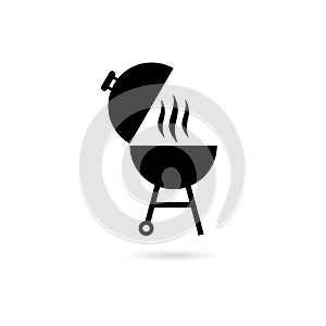 Black BBQ Barbecue Party logo