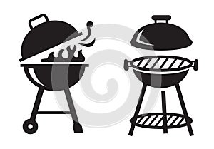 Black BBQ Grill icons