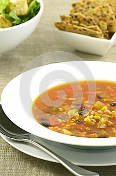 Black bean and corn soup