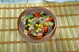 Black Bean Lentil Taco Soup