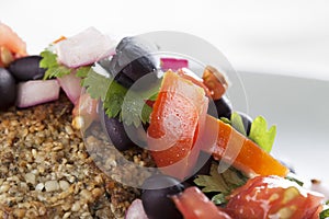 Black Bean Salsa Closeup