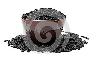 Black bean. Soja, china photo