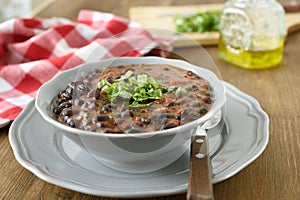 Black bean soup photo