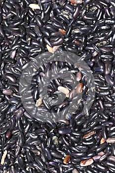 Black beans that can formate a background pattern photo