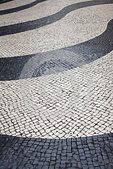 Black and Beige vintage square mosaic
