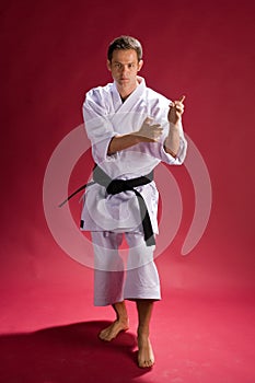 Black belt in karate