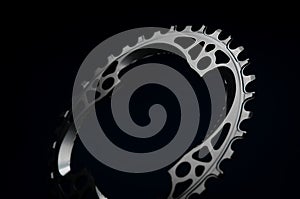 Black Bicycle chainring