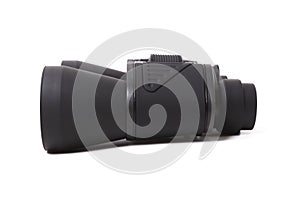 Black binocular isolate on white background