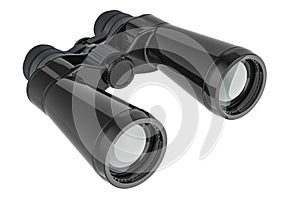 Black Binoculars, 3D rendering photo