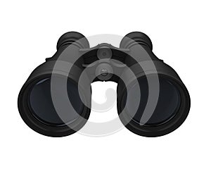Black Binoculars Isolated