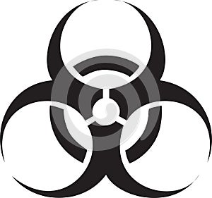 Black biohazard symbol