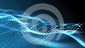 Black and blue abstract fantasy technology background.