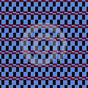 Black blue check tartan pattern