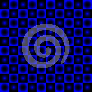 Black and blue chessboard,