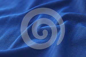 Black and blue herringbone fabric texture background