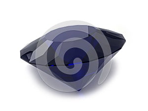 Black or Blue sapphire gemstone