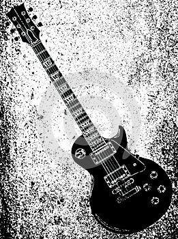 Black Blues Guitar Grunge